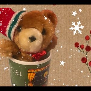 Christmas  🎄coffee cup with plush
